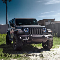 Oracle Lighting 5769J-334 - Jeep Wrangler JL/Gladiator JT 7" High Powered LED Headlights (Pair) - ColorSHIFT - w/No Controller