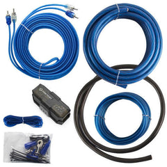 AudioControl ACX-300.4 4-channel powersports/marine amplifier — 50 watts RMS x 4+ Stinger JKUAMPBRKTD AMP Bracket for mounting AMP Under Driver side seat Compatible with 2007-2018 Wrangler JKU + Raptor R2AK4 4 Gauge Complete Amp Kit w/ RCA for Up to