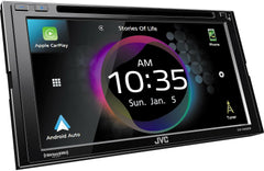 JVC KW-V960BW Wireless CarPlay, Wireless Android Auto, CD/DVD + Satellite Receiver SXV300V1 + Backup Camera TE-2MPIR