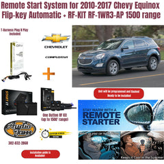 Remote Start System for 2010-2017 Chevy Equinox Flip-key Auto + RF-KIT Remote RF-1WR3-AP