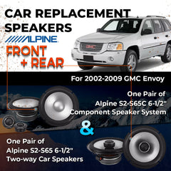 Car Speaker Replacement fits 2002-2009 for GMC Envoy