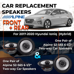 Car Speaker Replacement fits 2017-2020 for Hyundai Ioniq (Hybrid)