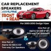 Car Speaker Replacement fits 2003-2010 for Dodge Viper