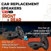 Car Speaker Replacement fits 2007-2008 for Kia Spectra 5