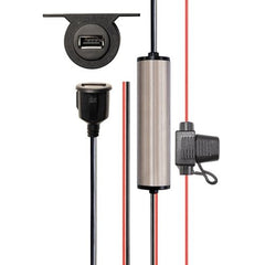 2.4 Amp Flush Mount USB Dash Mount Charger