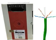 CAT6 23-4 Pair Metra Ethereal CAT-6 1000-ft. bulk CAT-6 cable for Ethernet connections (Green)