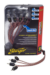 Stinger SI4412 12 ft. of 4-Channel 4000 Series RCA Interconnect Cables