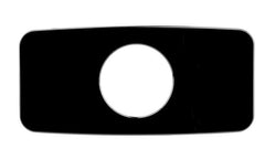 UNIVERSAL MARINE 3" RADIO DASH KIT - BLACK