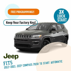 Remote Start System for 2017-2021 Jeep Compass Push-to-Start Automatic