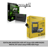 iDATALINK MAESTRO ADS-KIT-F150 +ADS-MRR RADIO INSTAL KIT 2010-2014 FORD F150