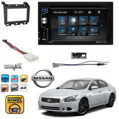 6.2" Double-DIN DVD Bluetooth Player Fits 2009-14 Nissan Maxima W/Install Parts.