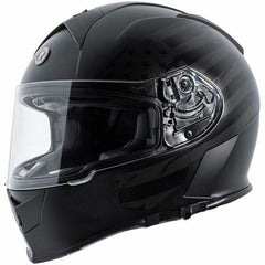 TORC T14 Mako Flag Full Face Helmet (FLAT BLACK Medium) BRAND NEW T1415FG23