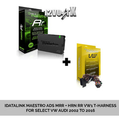iDatalink Maestro ADS-MRR + HRN-RR-VW1 T-Harness for Select VW AUDI 02 to16