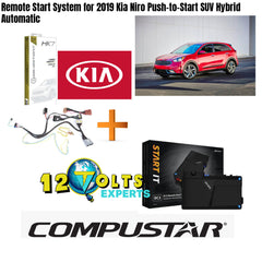 Remote Start System for 2019 Kia Niro Push-to-Start SUV Plug-in Hybrid Automatic