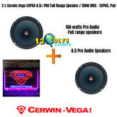 2 x Cerwin Vega CVP65 6.5″ PRO Full Range Speaker / 150W RMS – CVP65, Pair