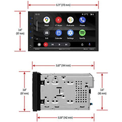 BOSS Audio Systems Elite BE7ACP-C Car Multimedia Player with Apple CarPlay Android Auto - 7 Inch Capacitive Touchscreen, Double Din, Bluetooth, No CD/DVD, USB, SD, AV In, AM/FM, Backup Camera Included