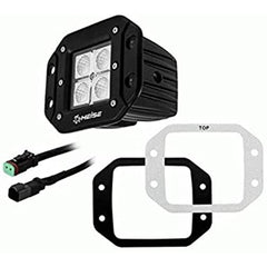 3" Square Flush Mount Flood LED Cube Light w/ 4 LED's (single)