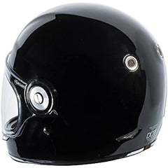 TORC T1 Unisex-Adult Retro Full face Motorcycle Helmet (Gloss Black, XX-Large)