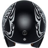 TORC T50 Route 66 Smoke Skull Lucky 13 Open Face Helmet (Flat Black, Small)