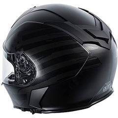 TORC Men's Full Face Helmet (Flat Black Flag, XX-Large)