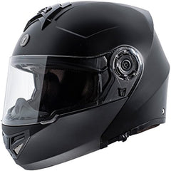 TORC T27 Full Face Modular Helmet (Flat Black, Large)