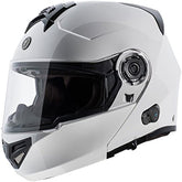 TORC T27 Full Face Modular Helmet with Blinc Bluetooth (White, Large)