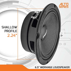 4x PRV Audio 6MR200A Midrange ALTO Car Audio 6.5" Speakers 8 Ohms 6MR PRO 800W