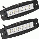METRA - Flush Mount Driving Light 6 Led Spot (2Pk) (DL-FMDL1)