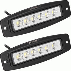 METRA - Flush Mount Driving Light 6 Led Spot (2Pk) (DL-FMDL1)