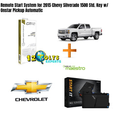 Remote Start System for 2015 Chevy Silverado 1500 Std. Key w/ Onstar Pickup Auto