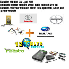 iDatalink HRN-HRR-SU2 + ADS-MRR Retain the factory steering wheel audio controls with an iDatalink-ready car stereo in select 2012-up Subaru, Scion, and Toyota vehicles