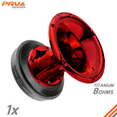 1x PRV D3220Ti Titanium Compression Driver 2" 8 Ohms 220W + WGP14-50 CR Red Horn