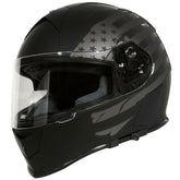 TORC T14 Mako Flag Full Face Helmet (FLAT BLACK Large) BRAND NEW T1415FG24