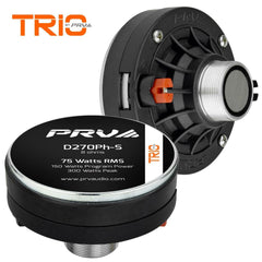 2x PRV Audio D270Ph-S 1" Phenolic Driver 150 Watts 8Ω + 2x WG11-25 Black Horns