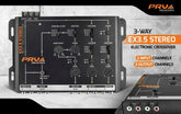 PRV EX3.5 STEREO 3 Way Electronic Crossover 2/4 In 6 RCA Output 9V RMS Car Audio