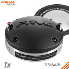 2 x PRV AUDIO D3220Ti-Nd 2" Exit Titanium Neodymium 220 Watts RMS Pro Audio