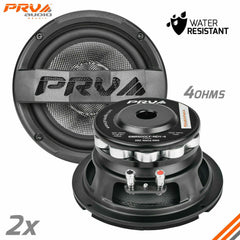 One Pair PRV Audio 6MR500CF-NDY-4 6" Midrange Neodymium Speaker New Pair 4 Ohm