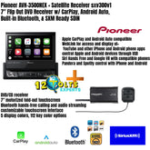 Pioneer AVH-3500NEX + Satellite Receiver sxv300v1 7" Flip Out DVD Receiver w/ CarPlay, Android Auto, Built-in Bluetooth, & SXM Ready SDIN