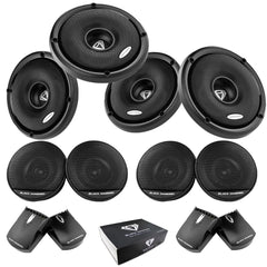 2 Pair of DIA-652C Black Diamond 6.5" Component System Speaker 2 Way 4-Ohm 120 W