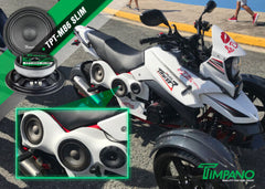 4x Timpano Shallow Mount 6.5" PRO Audio Speakers TPT-MB6 SLIM 4 Ohms 800 Watts