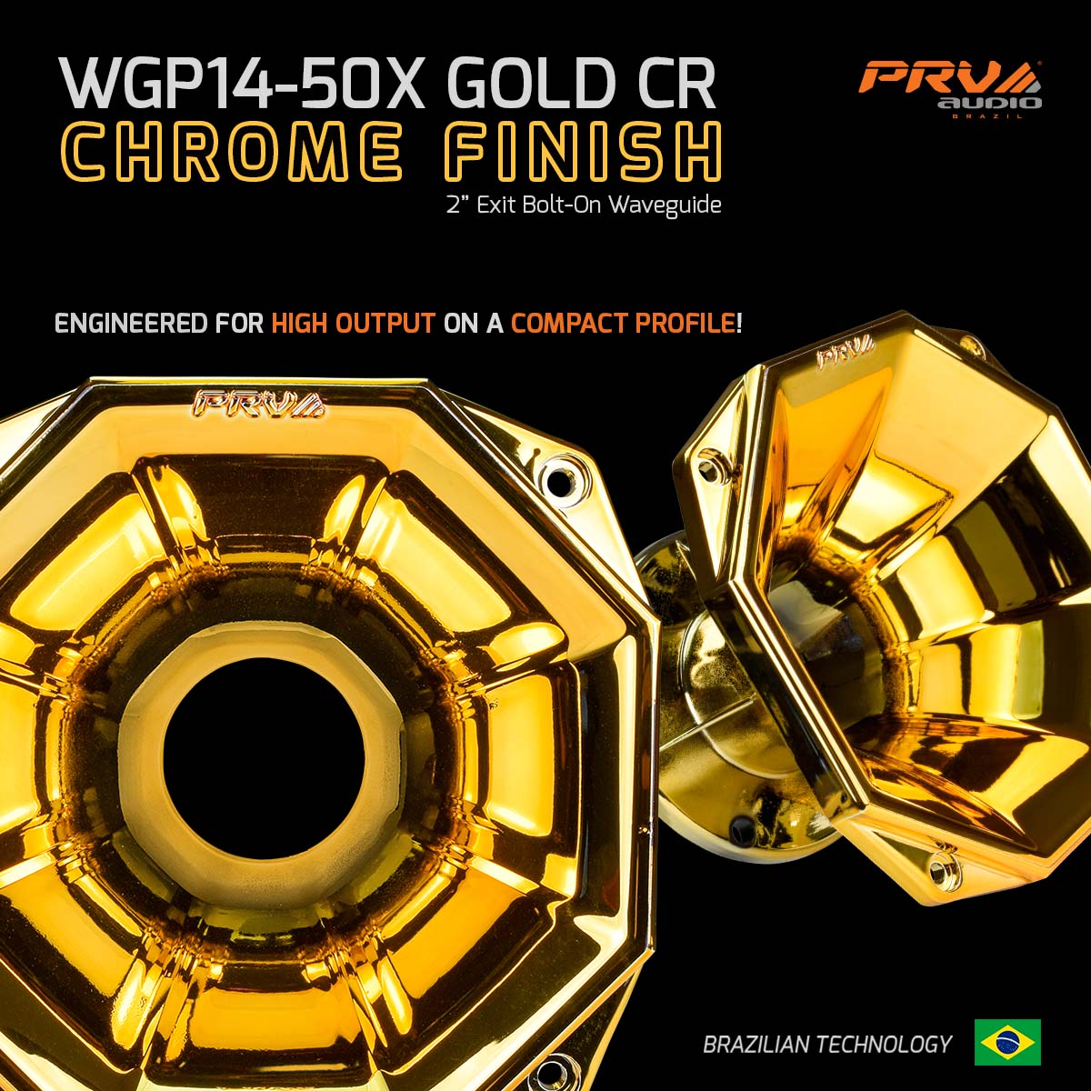 PRV Audio WGP14-50X GOLD CR Compact Profile Waveguide