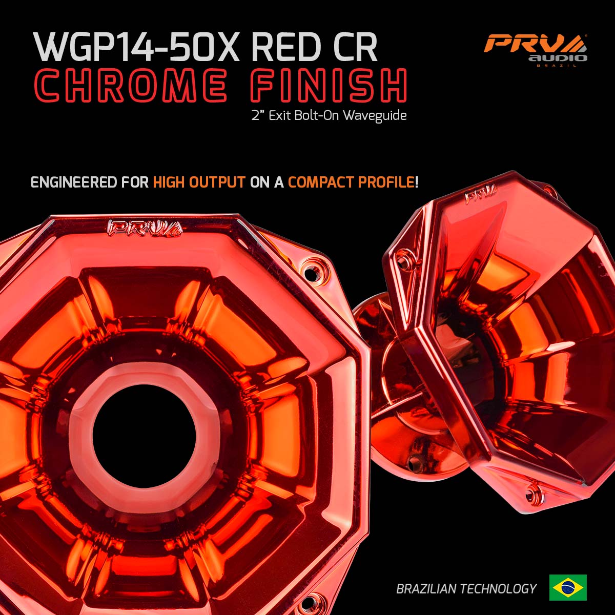 PRV Audio WGP14-50X RED CR Compact Profile Waveguide