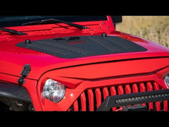 Rough Country 10527 Hood Louver with RC Logo Jeep Wrangler JK/Wrangler Unlimited (2007-2018)