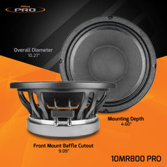 PRV Audio 10MR800 PRO 10" Midrange Loudspeaker
