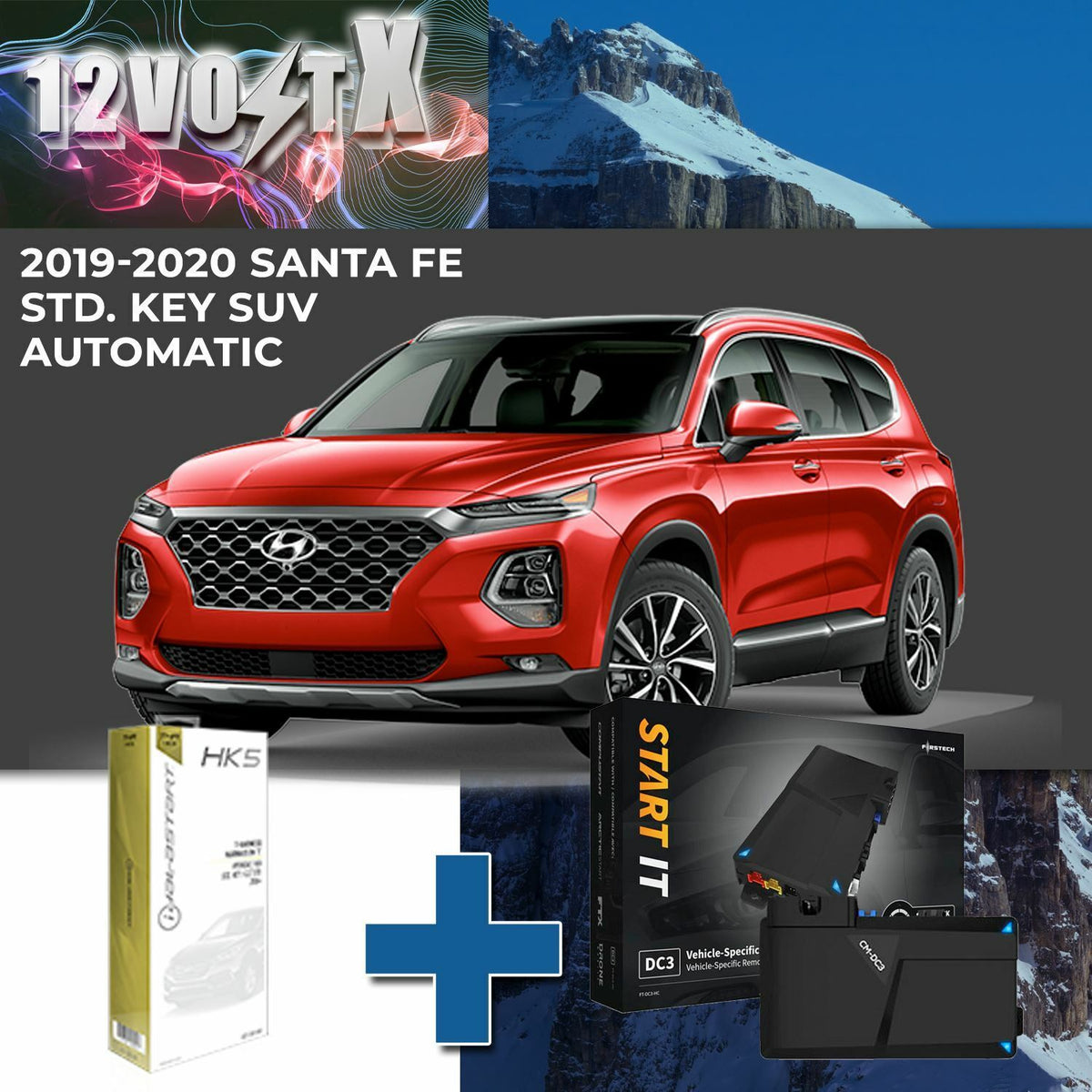 Remote Start System for 2019-2023 Hyundai Santa Fe Std. Key SUV Automatic