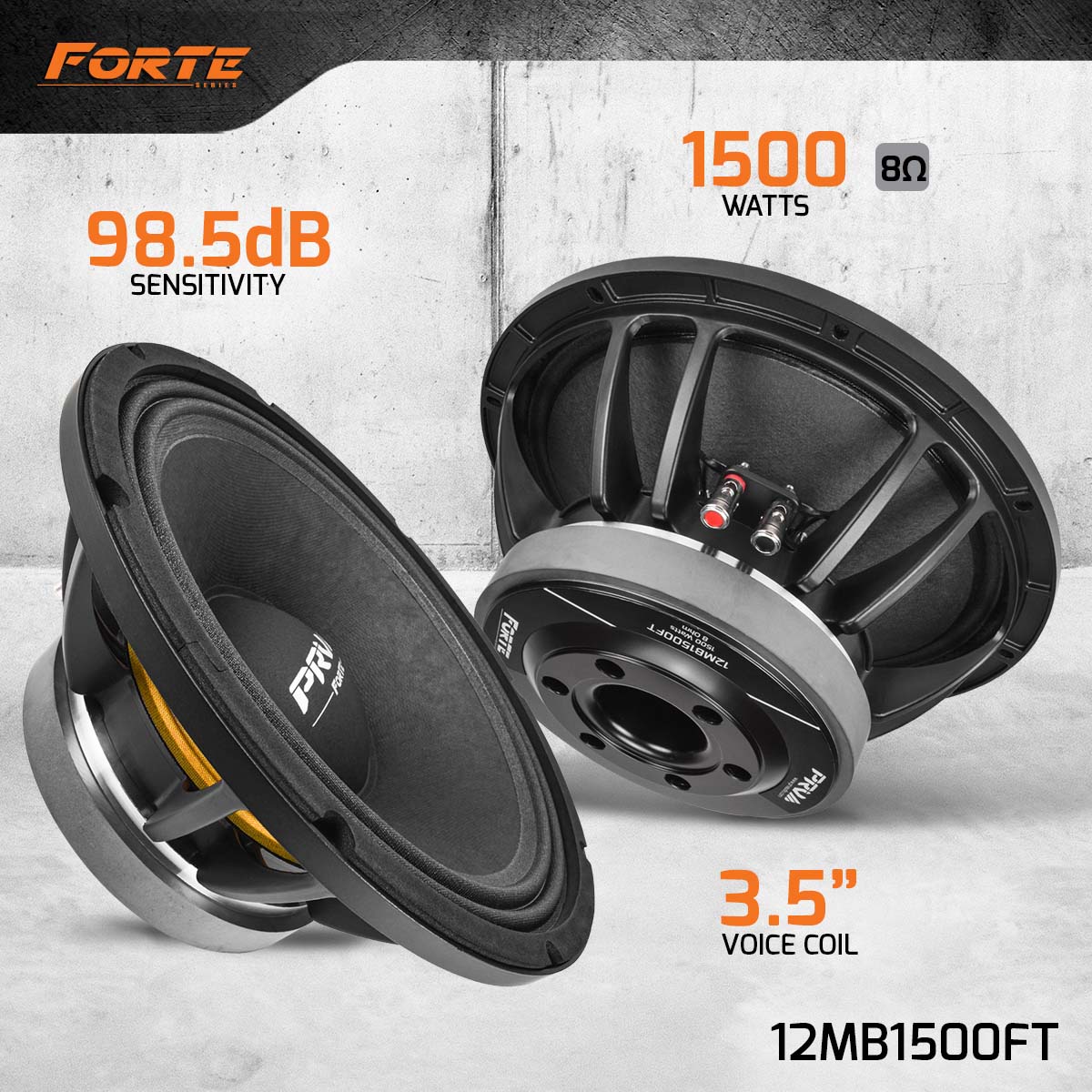 PRV Audio 12MB1500FT 12" Midbass Loudspeaker