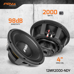 PRV Audio 12MR2000-NDY 12" Midrange Loudspeaker single