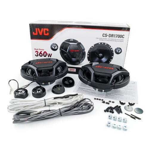 JVC CS-DR1700C 6.75" 2-Way Component Speakers/360W Max Power