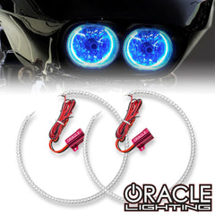 Oracle Lighting 2657-330 - 1999-2015 Harley Road Glide Halo Kit - SMD ColorSHIFT