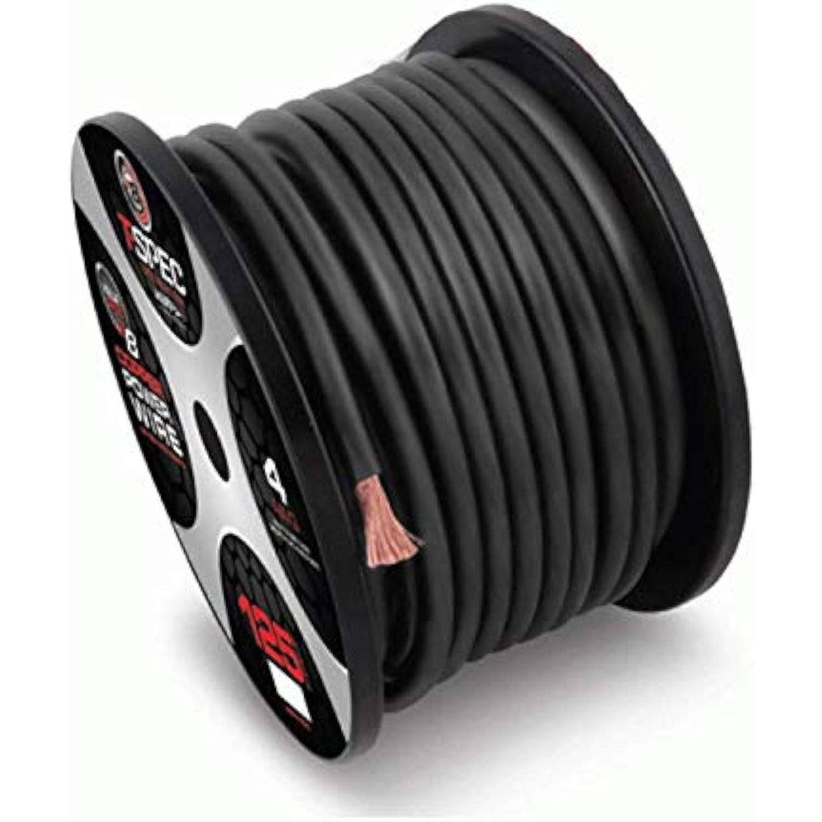 T-SPEC - 1/0 Awg 50Ft Matte Black Ofc Power Wire - V10 Series,Power Wire V10 Series (V10GW-1050)